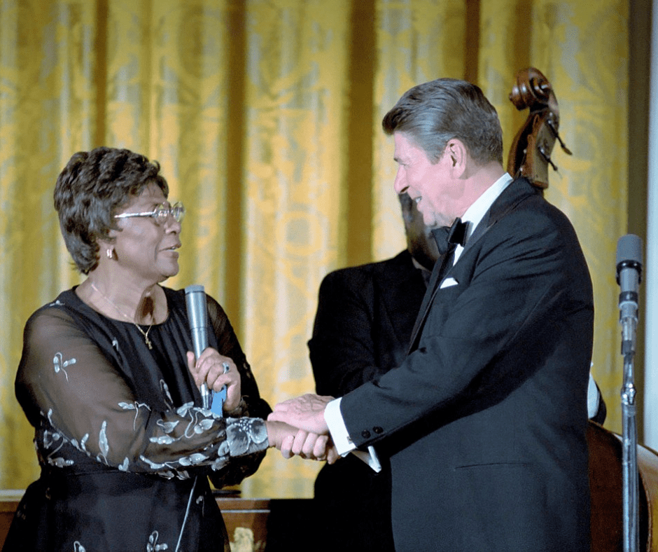 President Ronald Reagan and Ella Fitzgerald