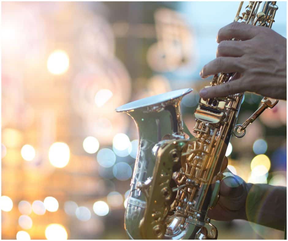 musician playing the saxophone